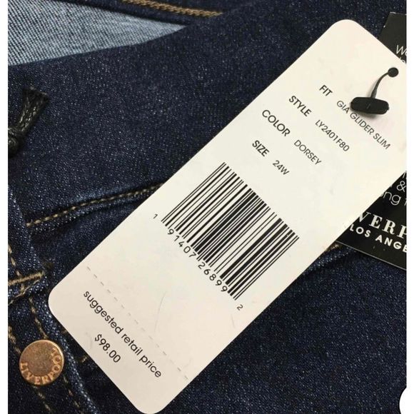 NWT Liverpool The Slim Glide On Jeans Sz 24W w/ Matching Cowl Scarf and Jewelry - Picture 6 of 6